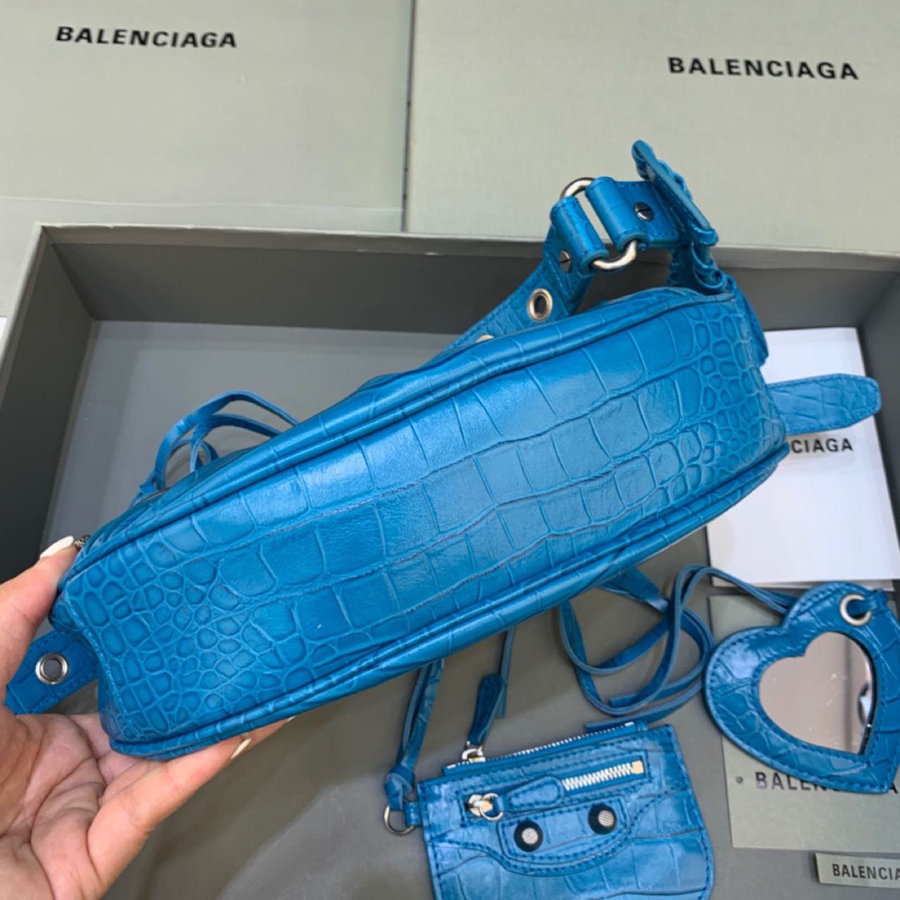 Balenciaga Le Cagole XS Shoulder Bag In Blue(26-12-6cm) - PerfectKickZ