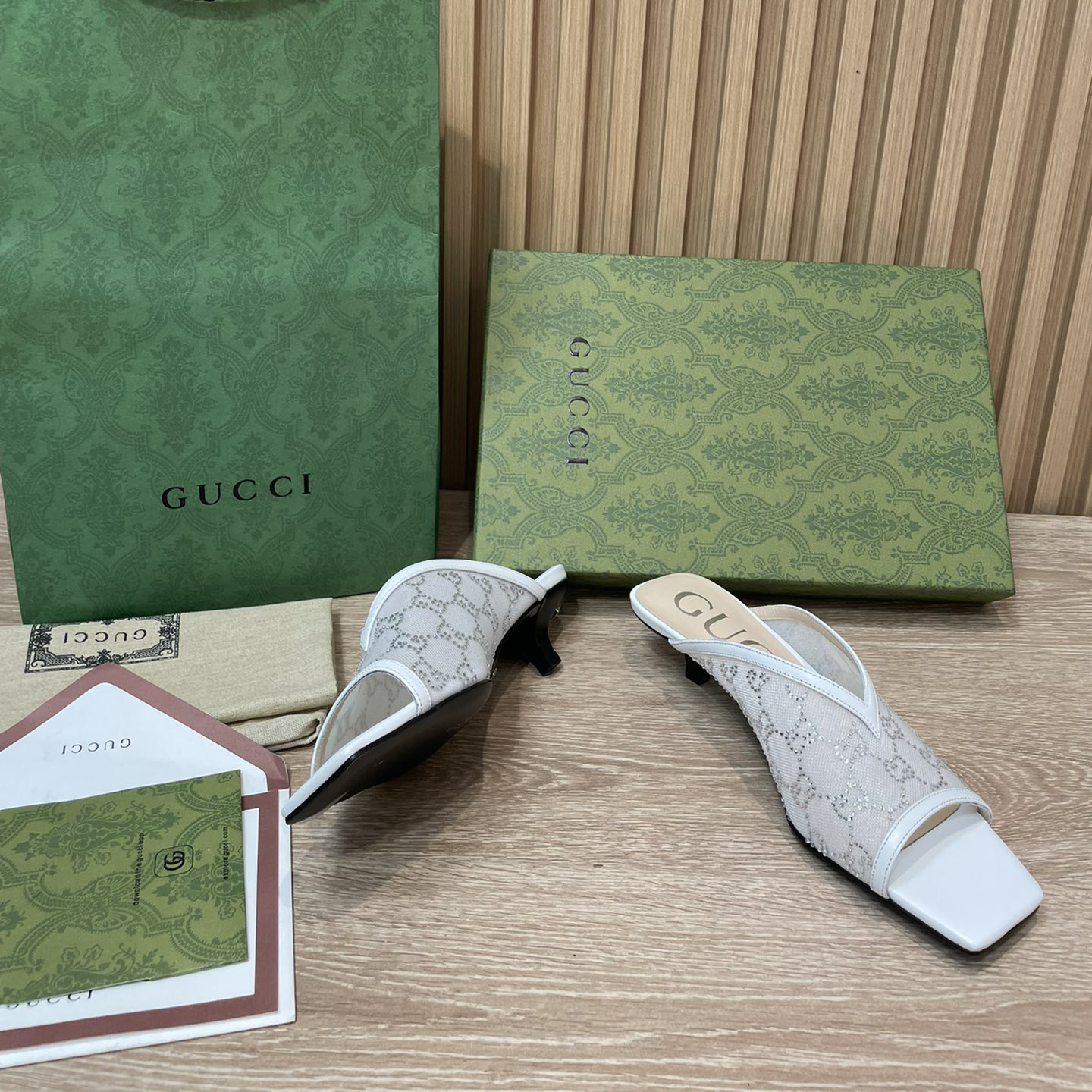 Gucci Women's GG Sandal With Heel Height Of 3.5cm - PerfectKickZ