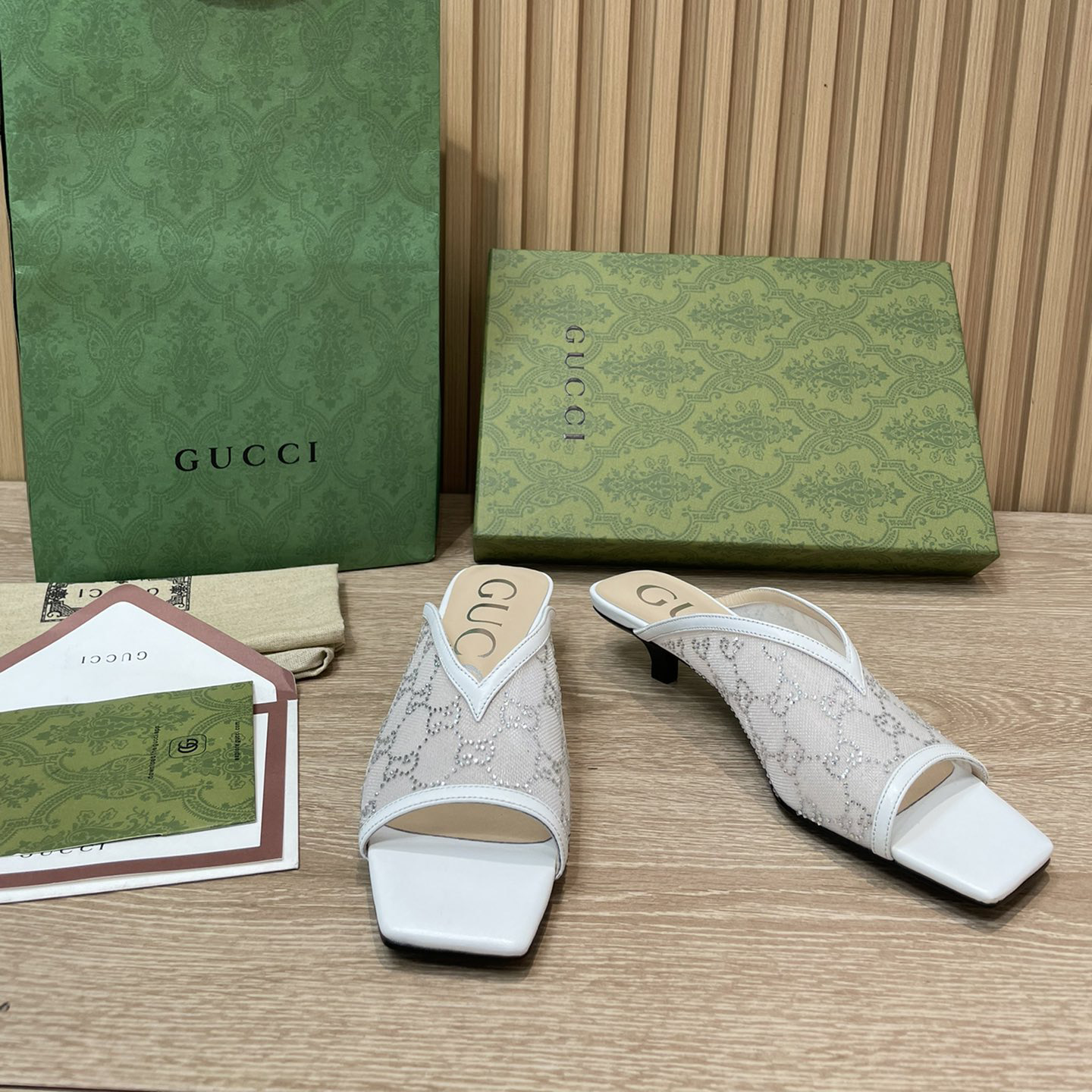 Gucci Women's GG Sandal With Heel Height Of 3.5cm - PerfectKickZ