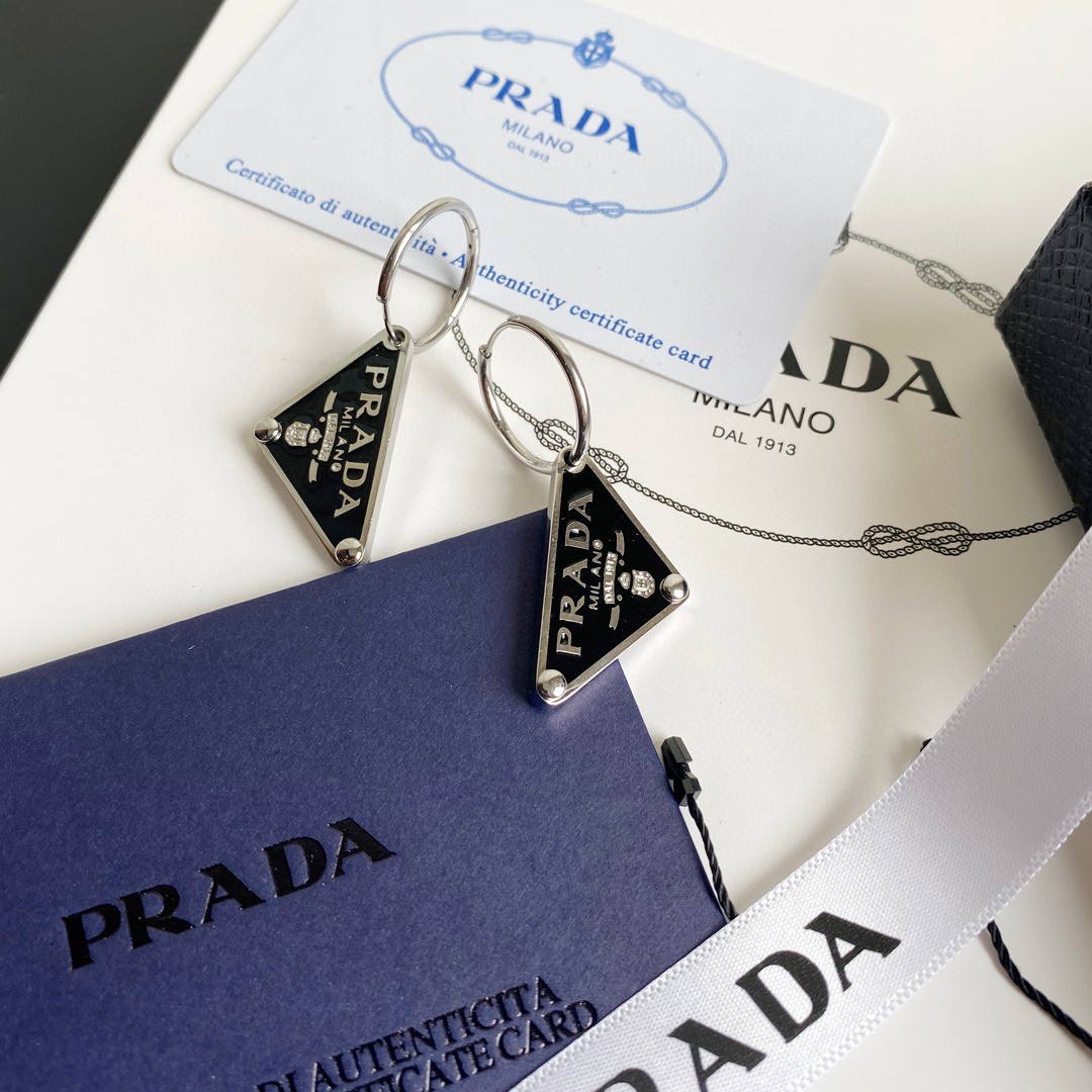 Prada Prada Symbole Pendant Earring - PerfectKickZ