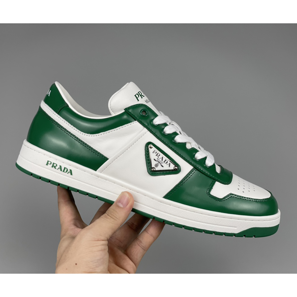 Prada Downtown Leather Sneakers - PerfectKickZ