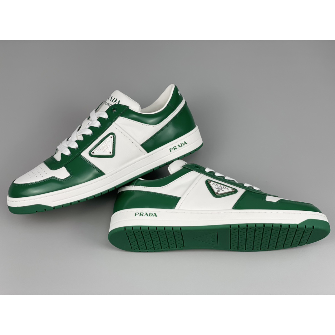 Prada Downtown Leather Sneakers - PerfectKickZ