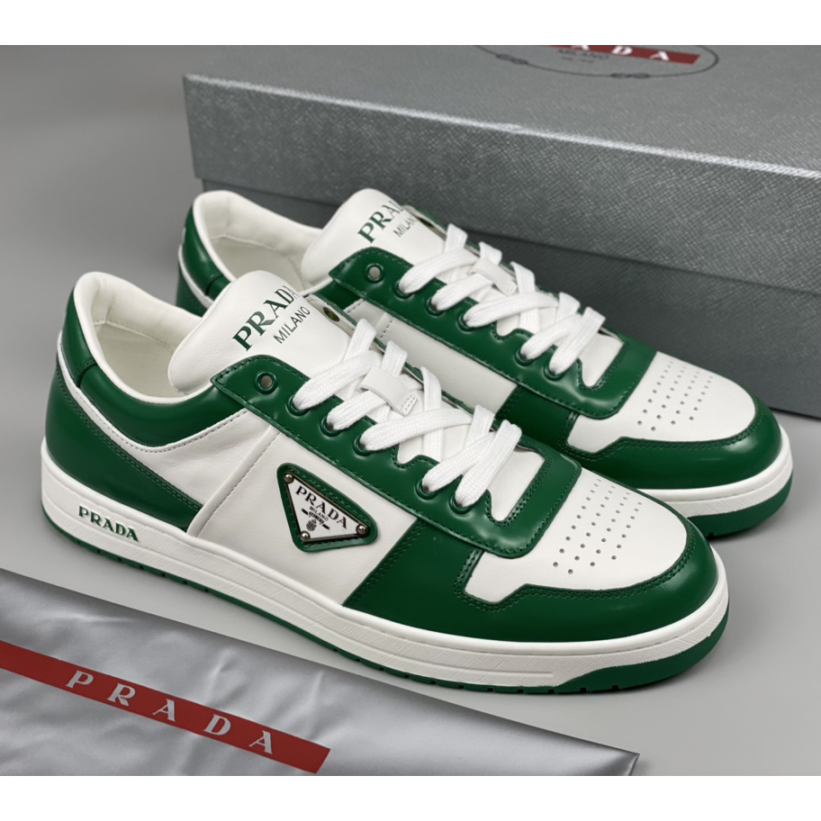 Prada Downtown Leather Sneakers - PerfectKickZ