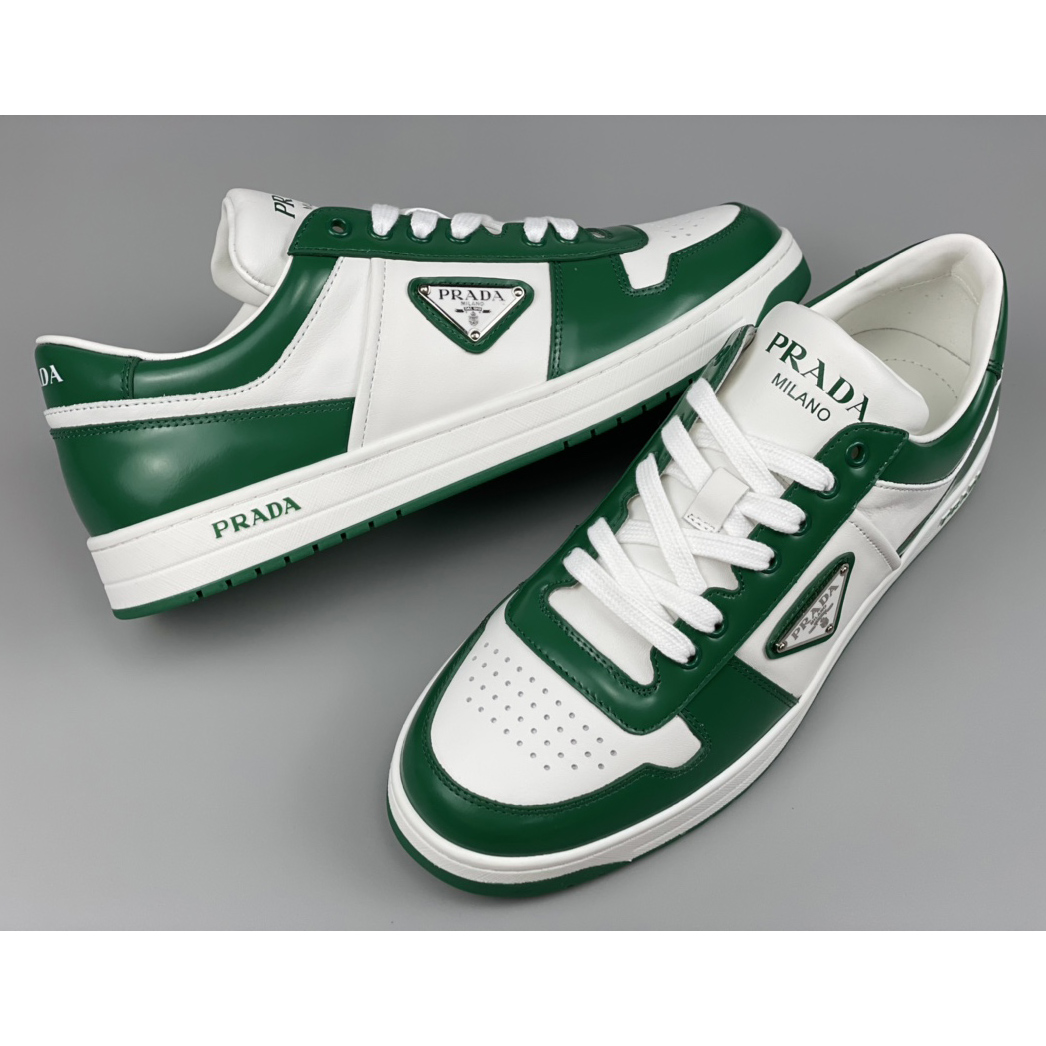 Prada Downtown Leather Sneakers - PerfectKickZ