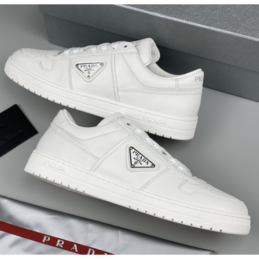 Prada Downtown Leather Sneakers - PerfectKickZ