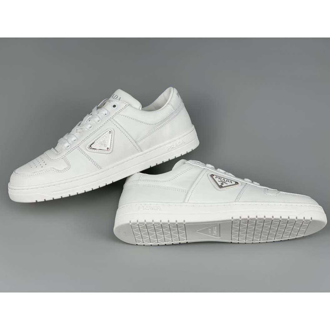 Prada Downtown Leather Sneakers - PerfectKickZ