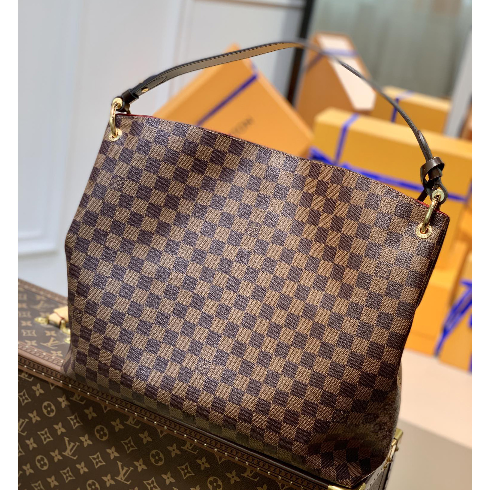 Louis Vuitton Graceful MM Hobo(41-35-14CM) - 