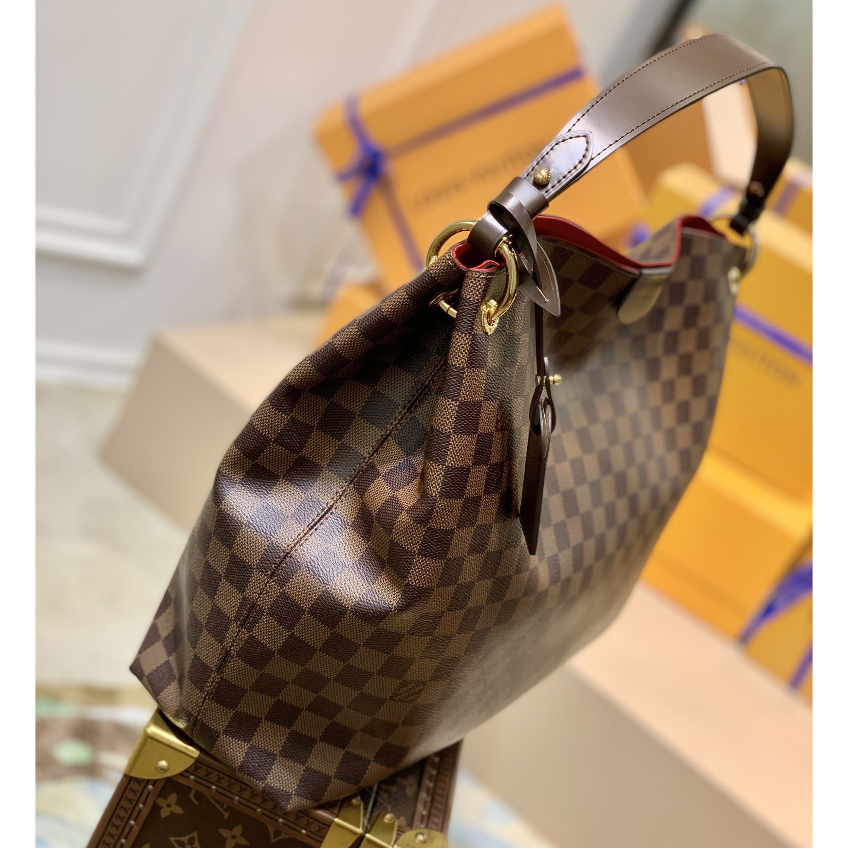 Louis Vuitton Graceful MM Hobo(41-35-14CM) - 