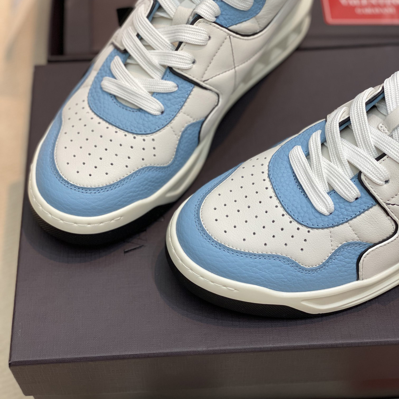 Valenti  One Stud Mid-Top Nappa Sneaker - PerfectKickZ