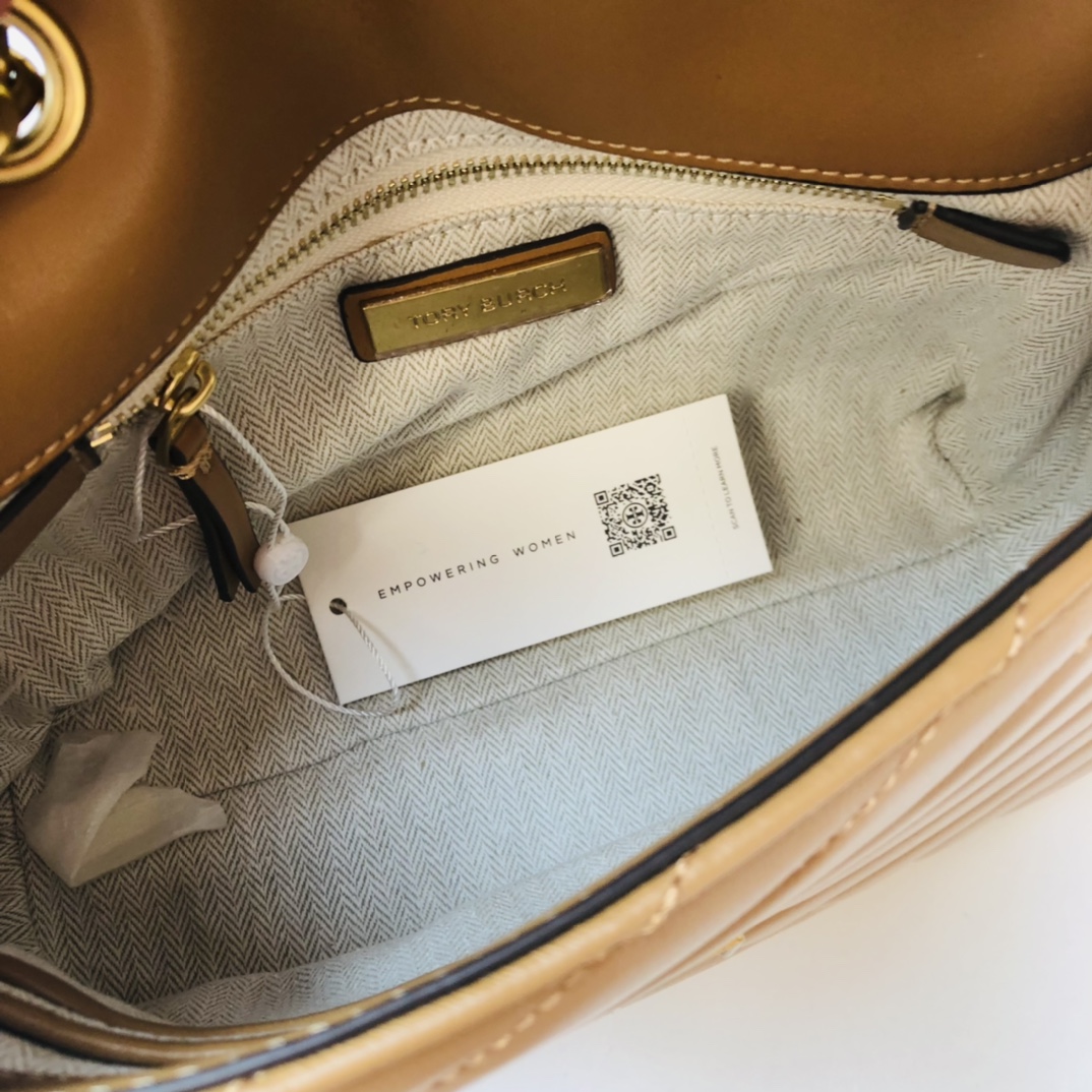 ToryBurch Kira Chevron Convertible Shoulder Bag(22.5-15-8cm)  TB316S90452 - PerfectKickZ