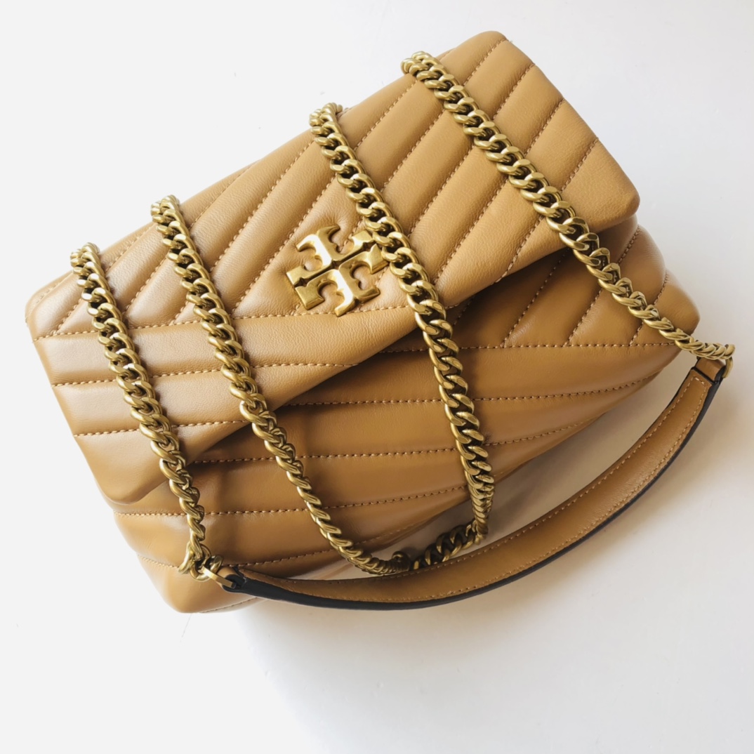ToryBurch Kira Chevron Convertible Shoulder Bag(22.5-15-8cm)  TB316S90452 - PerfectKickZ