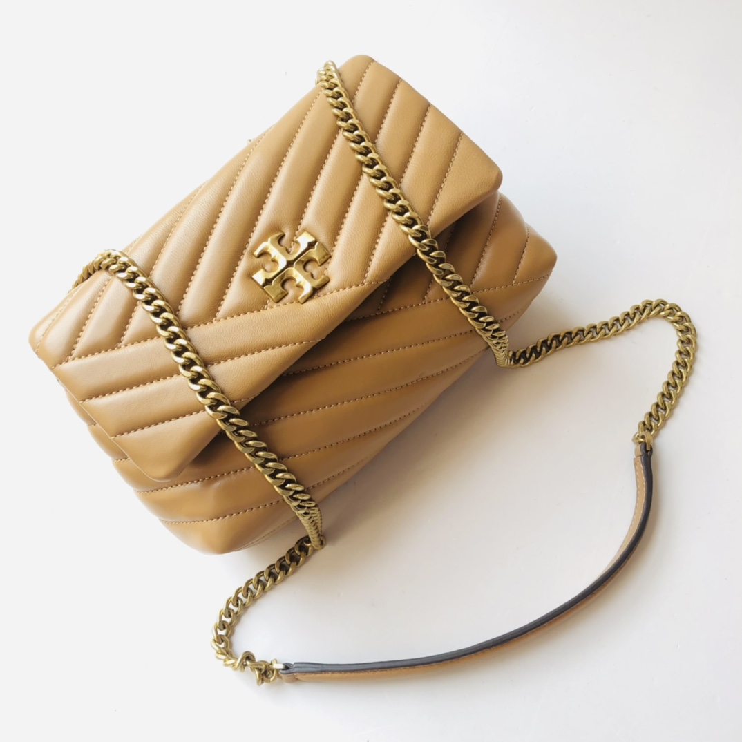 ToryBurch Kira Chevron Convertible Shoulder Bag(22.5-15-8cm)  TB316S90452 - PerfectKickZ