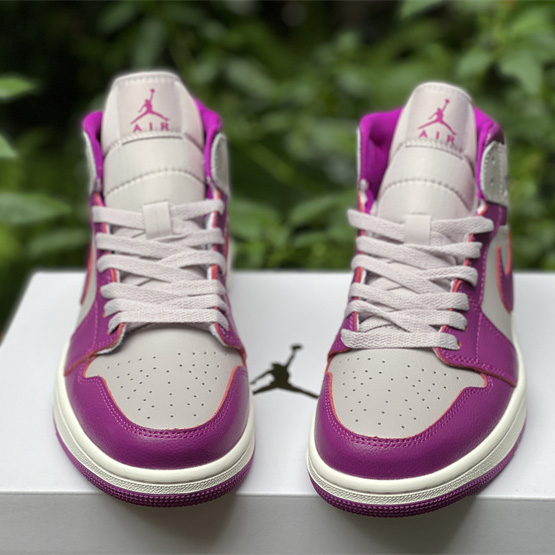 Air Jordan 1 Mid Magenta Sneaker    BQ6472-501 - PerfectKickZ