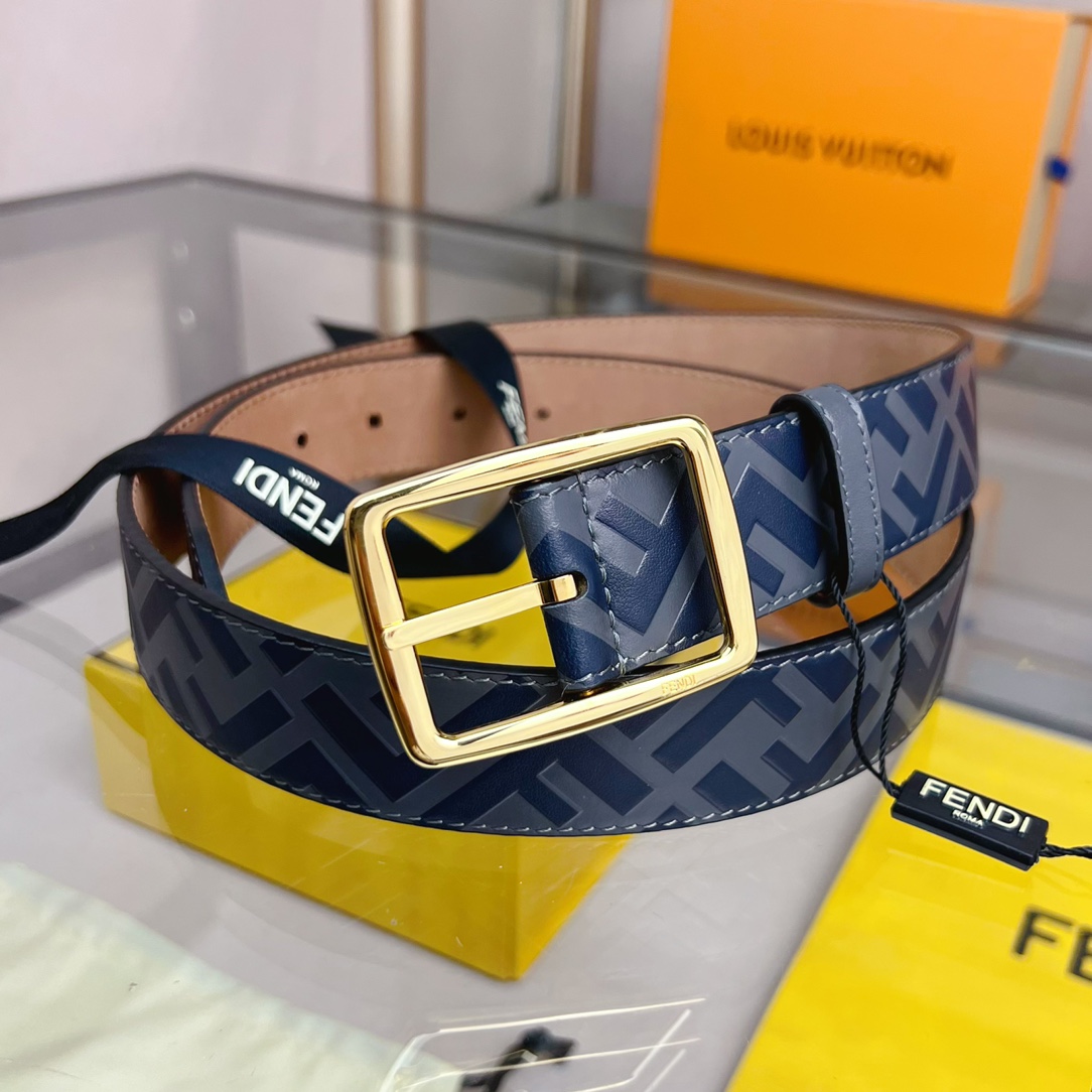 Fendi Leather Belt  - PerfectKickZ