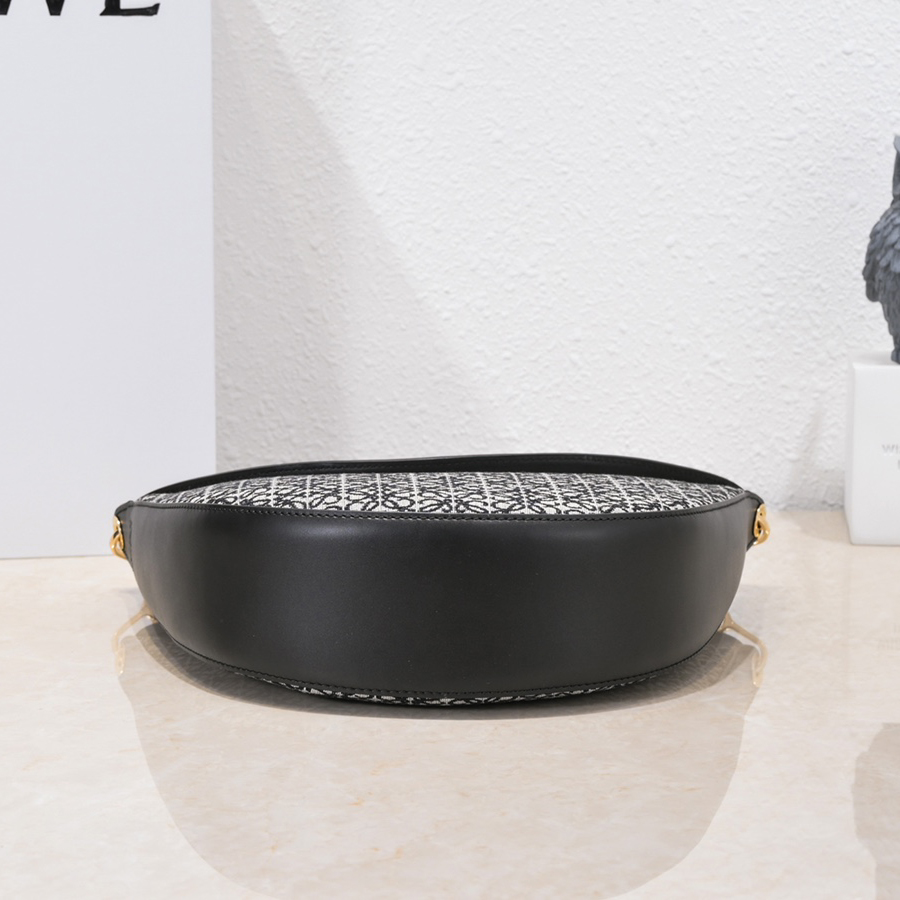 Loewe Luna Bag In Anagram Jacquard And Classic Calfskin(29.5-27-8cm) - PerfectKickZ