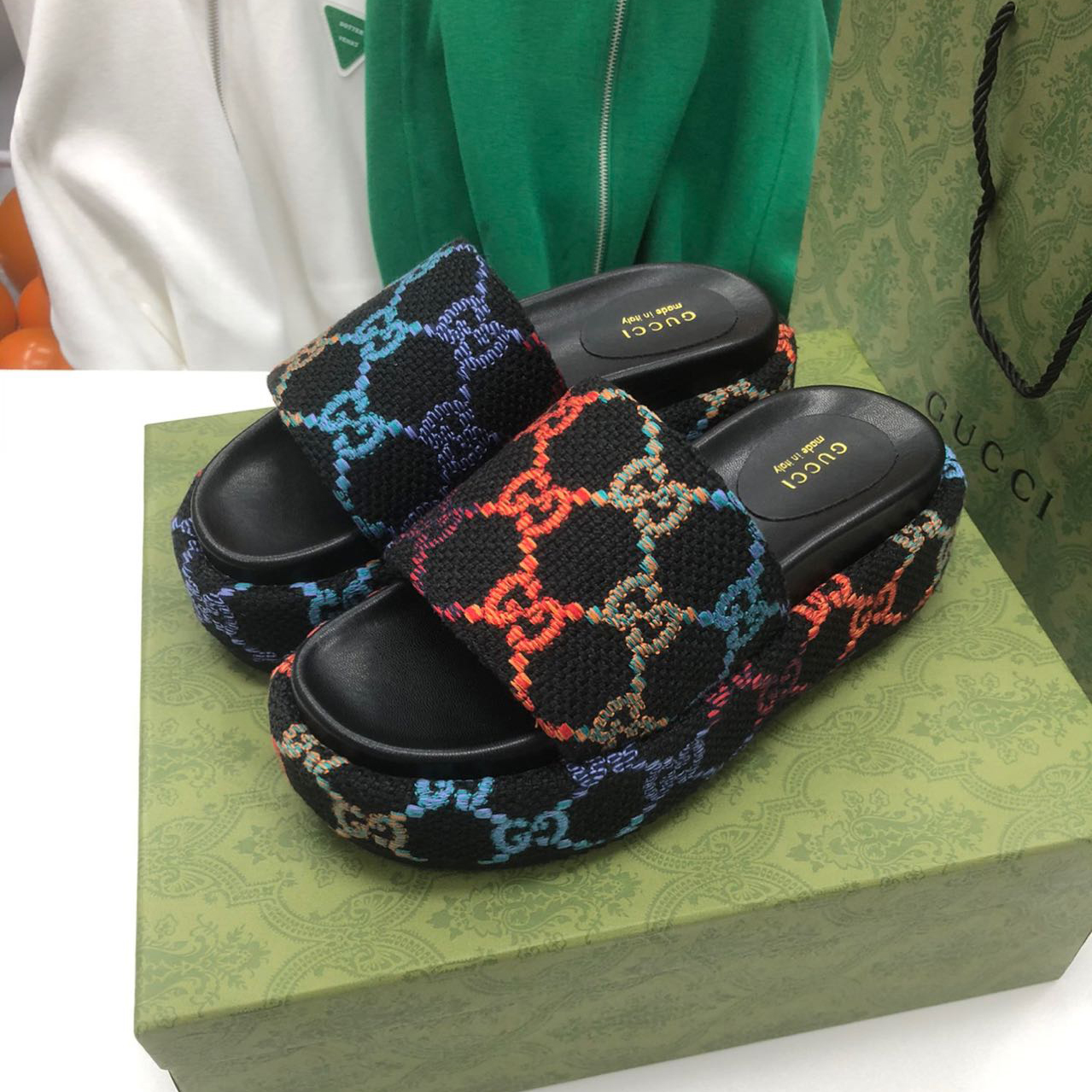 Gucci Platform Slide Sandal - PerfectKickZ