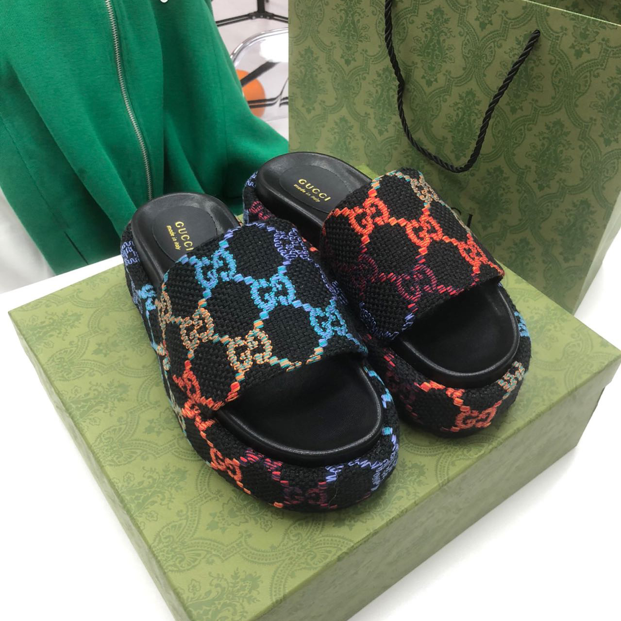 Gucci Platform Slide Sandal - PerfectKickZ