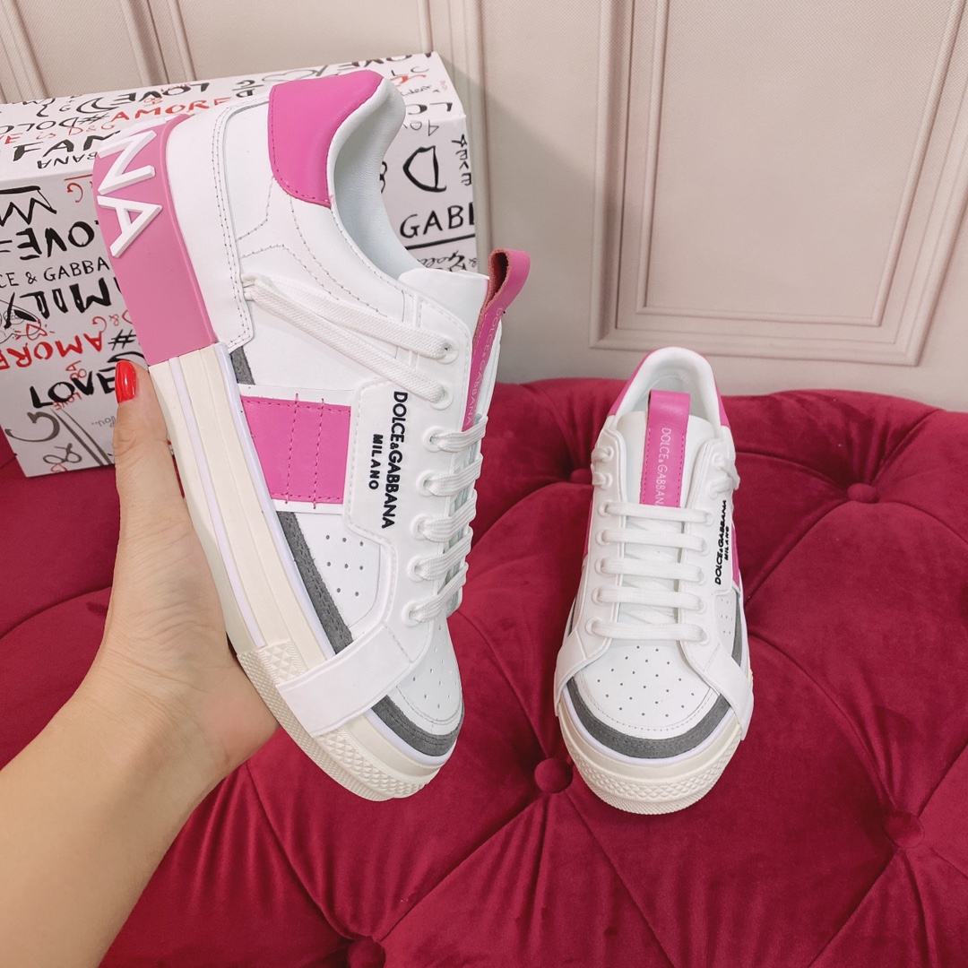 Dolce & Gabbana Calfskin Custom 2.Zero Sneakers With Contrasting Details - PerfectKickZ