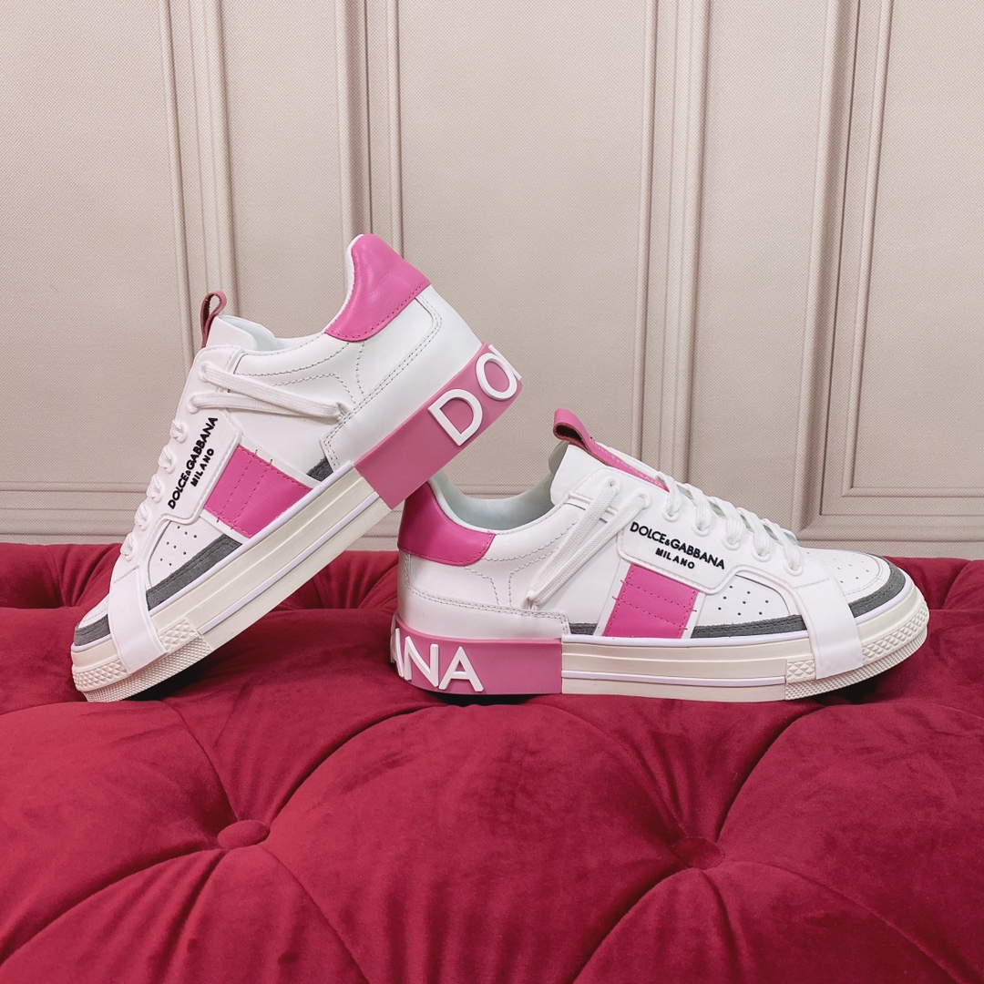 Dolce & Gabbana Calfskin Custom 2.Zero Sneakers With Contrasting Details - PerfectKickZ
