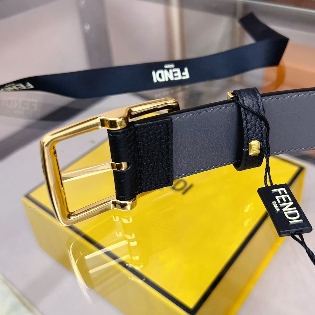 Fendi Leather Belt  - PerfectKickZ