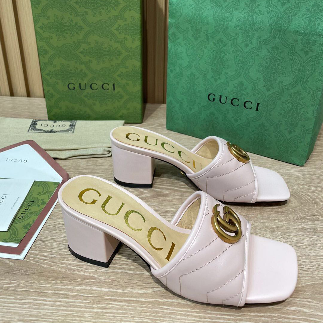Gucci Women's Double G Slide Sandal  - PerfectKickZ
