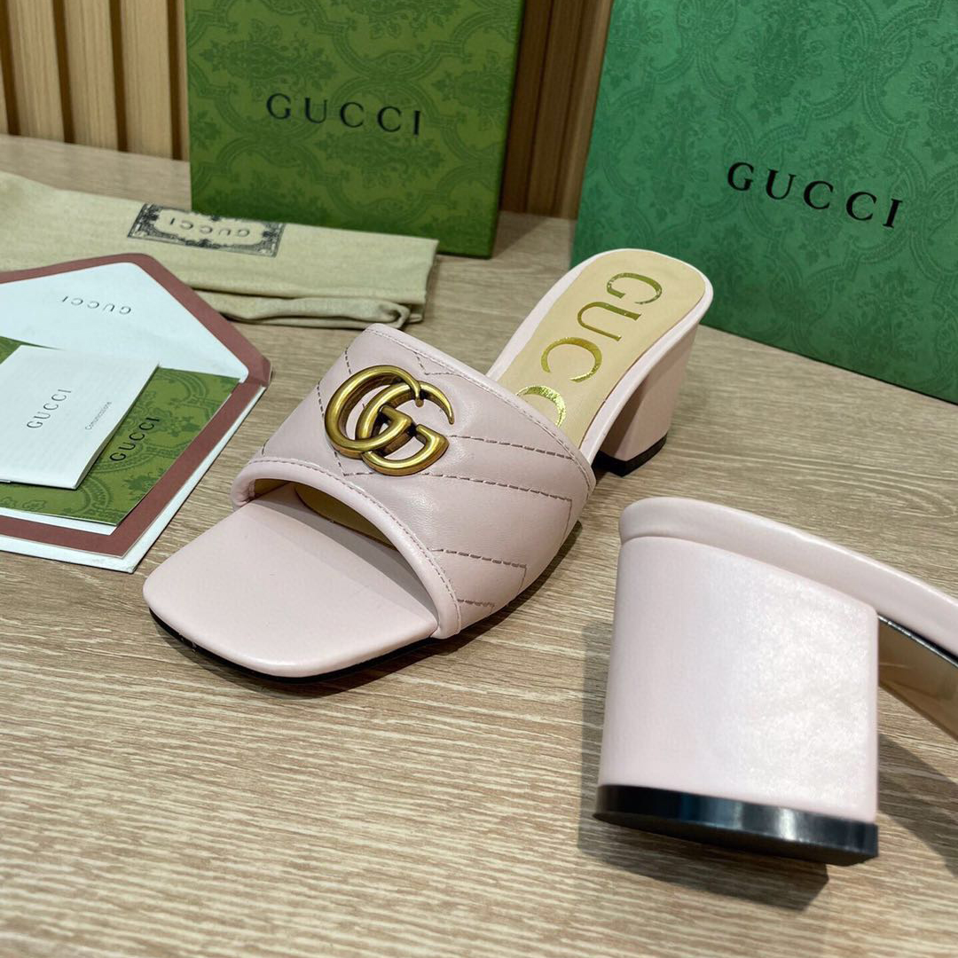 Gucci Women's Double G Slide Sandal  - PerfectKickZ
