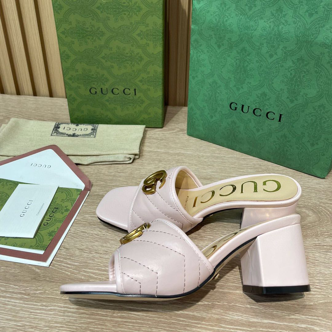 Gucci Women's Double G Slide Sandal  - PerfectKickZ