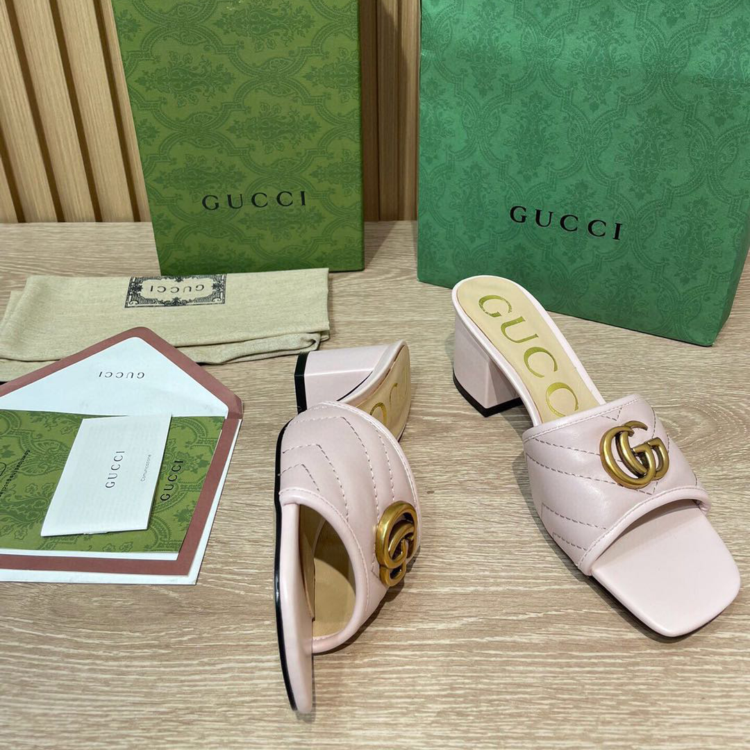 Gucci Women's Double G Slide Sandal  - PerfectKickZ