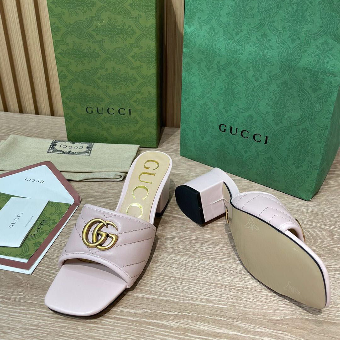 Gucci Women's Double G Slide Sandal  - PerfectKickZ