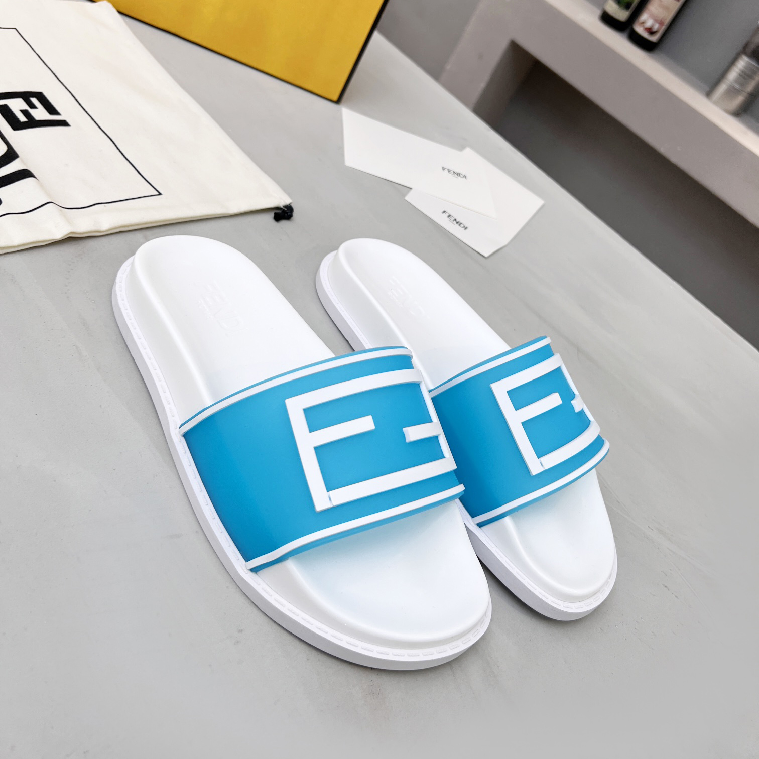 Fendi Baguette Slides - 