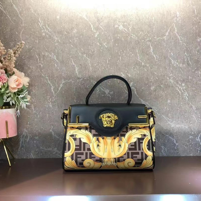 Versace Fendace La Medusa Medium Handbag(25-22-15cm) - PerfectKickZ