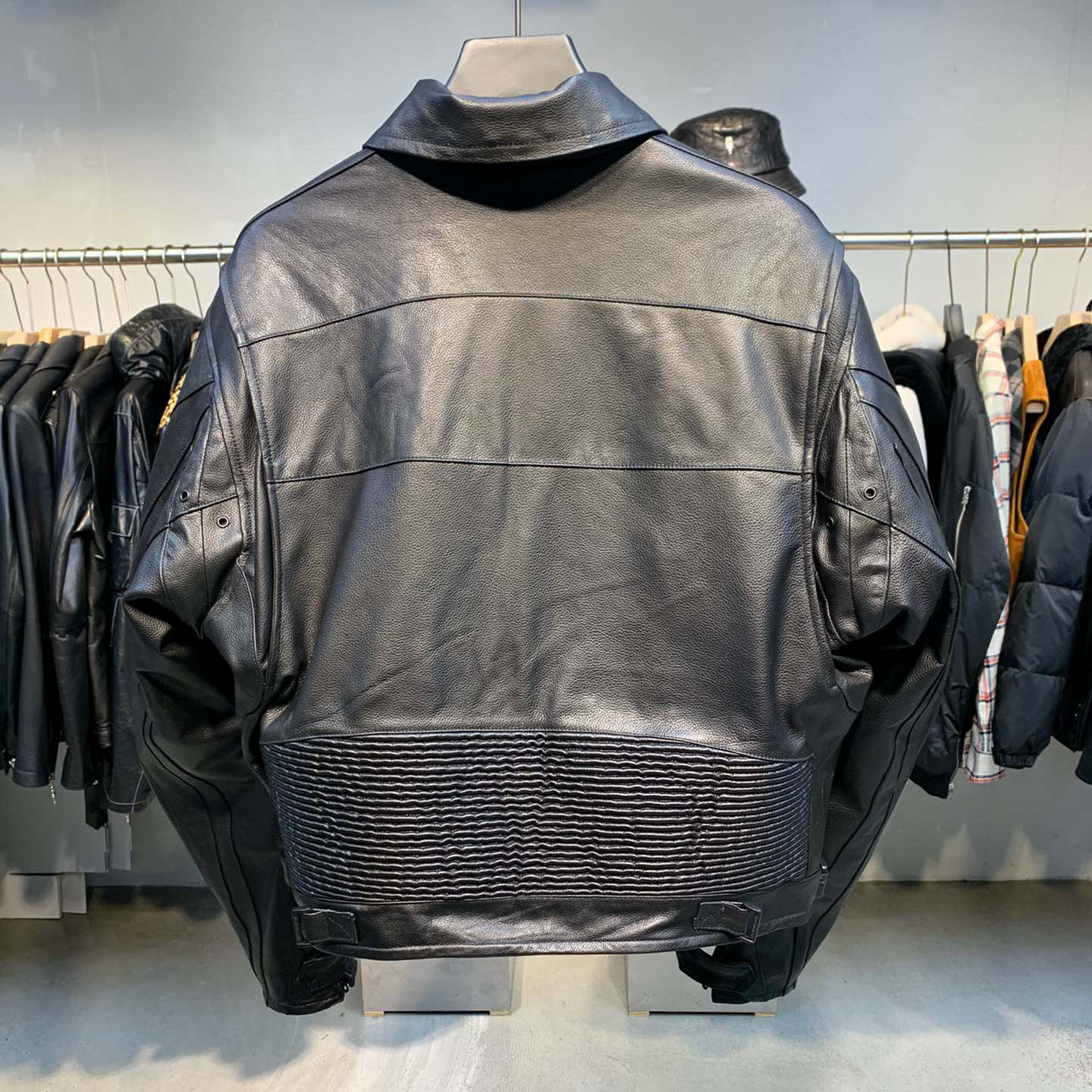 Balenciaga Upcycled Biker Jacket In Black Calfskin - PerfectKickZ