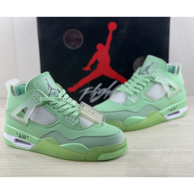 Off White x Air Jordan 4 Sneakers  - PerfectKickZ