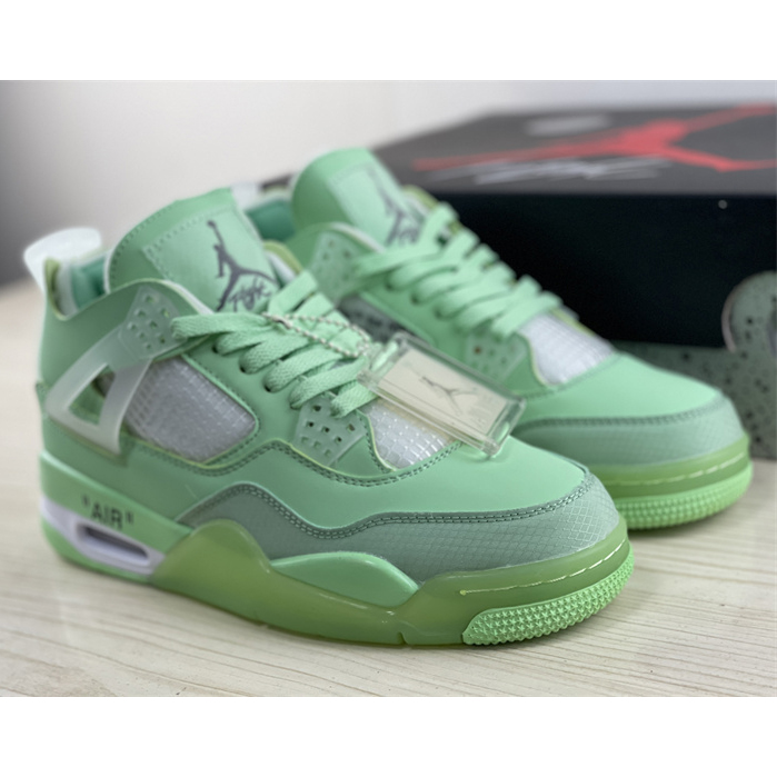 Off White x Air Jordan 4 Sneakers  - PerfectKickZ
