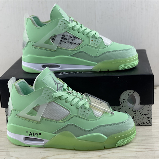 Off White x Air Jordan 4 Sneakers  - PerfectKickZ