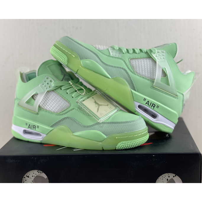 Off White x Air Jordan 4 Sneakers  - PerfectKickZ