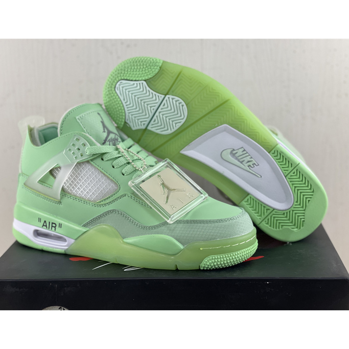 Off White x Air Jordan 4 Sneakers  - PerfectKickZ