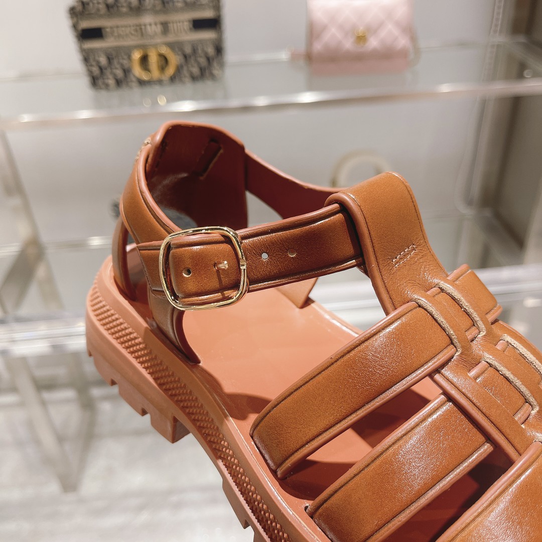 Celine Clea Chunky Sandal  In Calfskin - PerfectKickZ
