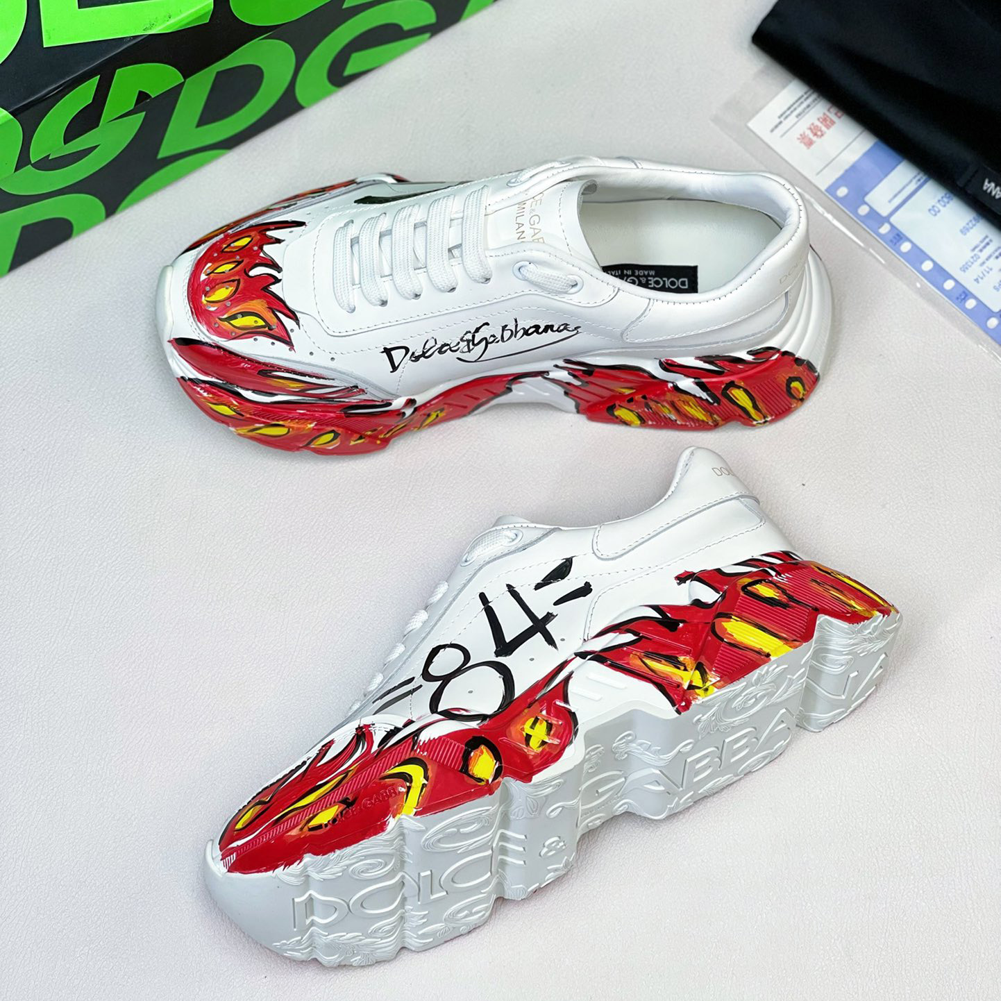 Dolce & Gabbana Calfskin Nappa Daymaster Sneakers - PerfectKickZ
