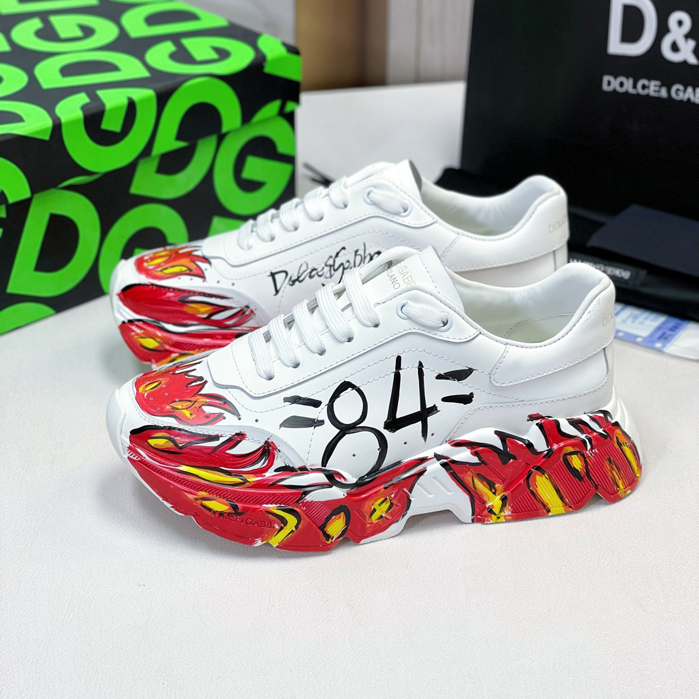 Dolce & Gabbana Calfskin Nappa Daymaster Sneakers - PerfectKickZ