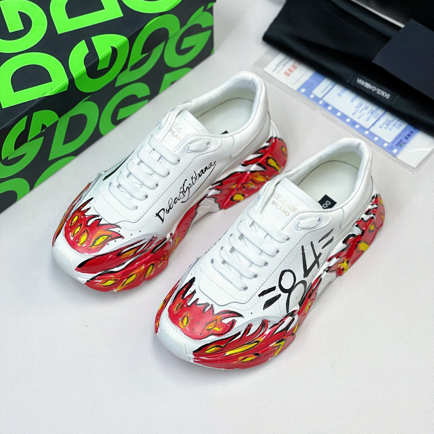 Dolce & Gabbana Calfskin Nappa Daymaster Sneakers - PerfectKickZ