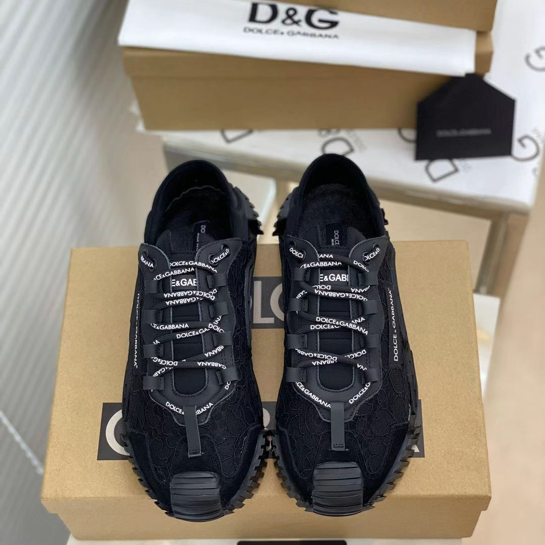 Dolce & Gabbana Mixed-Materials NS1 Slip-On Sneakers - PerfectKickZ