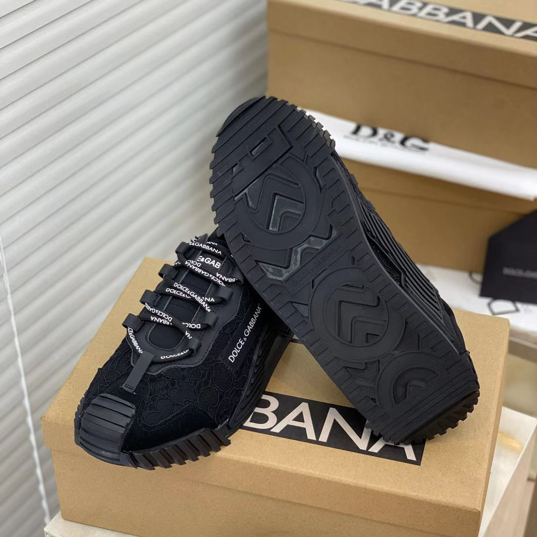 Dolce & Gabbana Mixed-Materials NS1 Slip-On Sneakers - PerfectKickZ