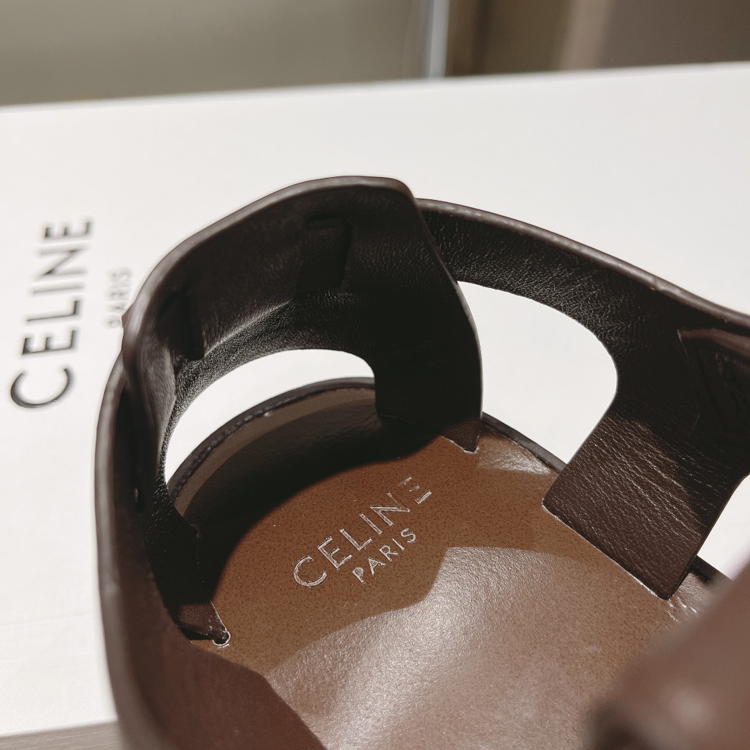 Celine Clea Chunky Sandal  In Calfskin - PerfectKickZ