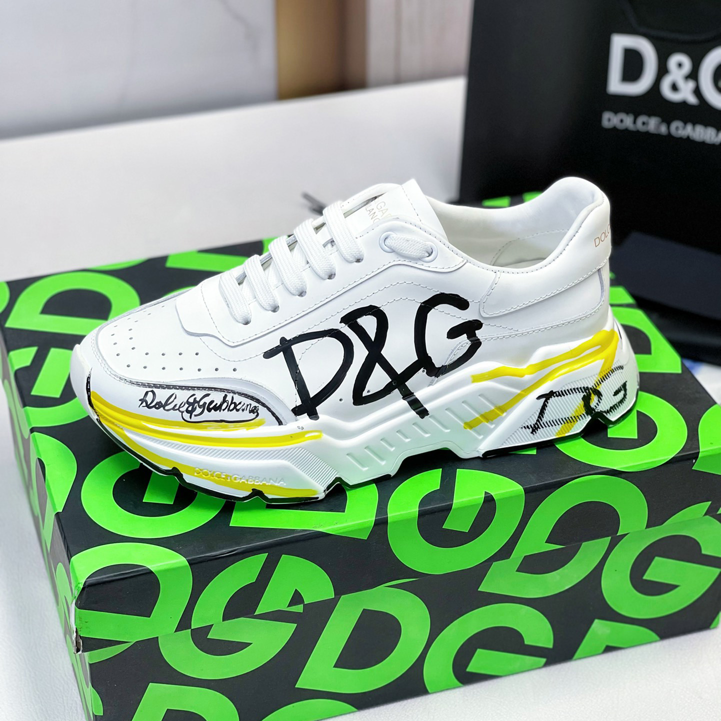 Dolce & Gabbana Calfskin Nappa Daymaster Sneakers - PerfectKickZ