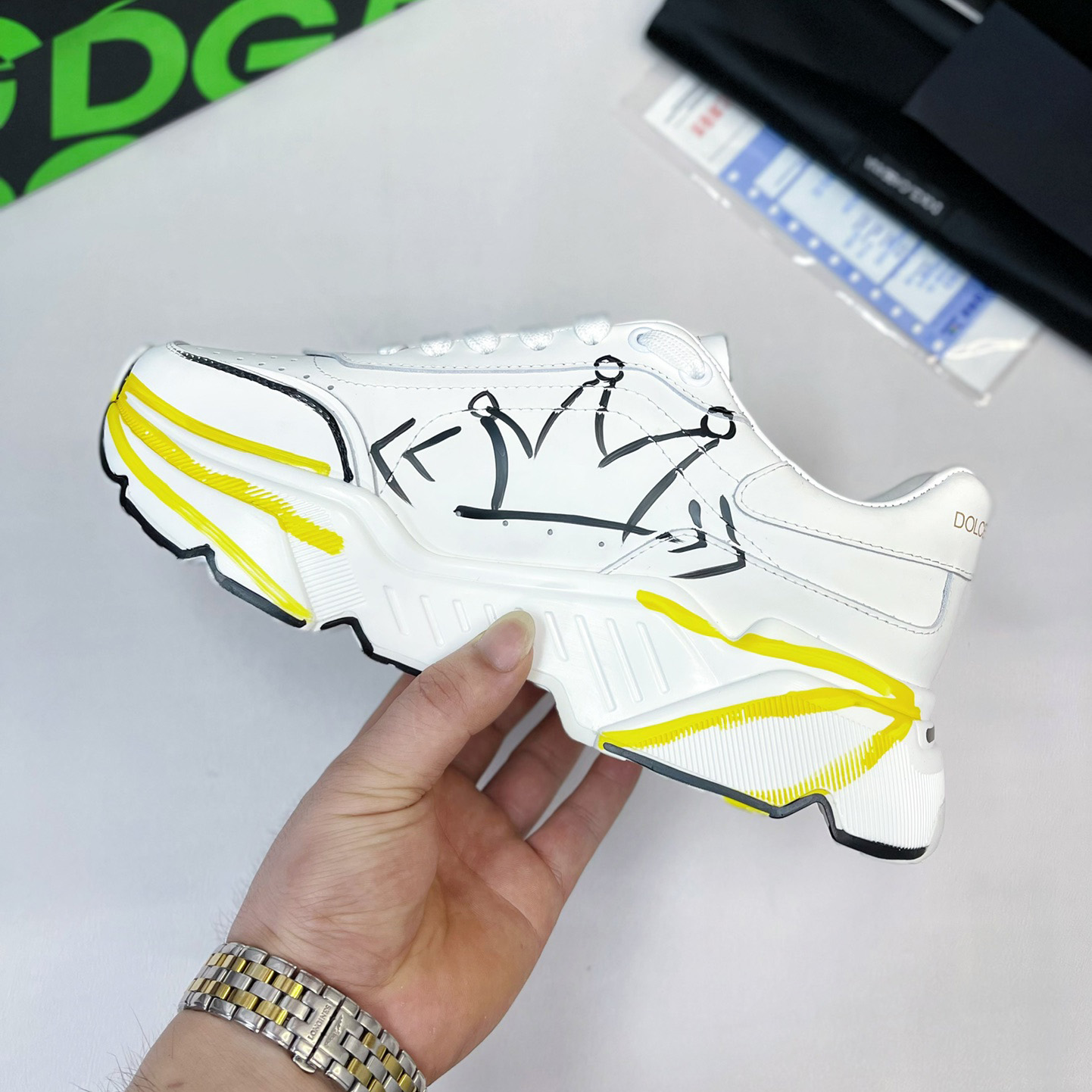 Dolce & Gabbana Calfskin Nappa Daymaster Sneakers - PerfectKickZ