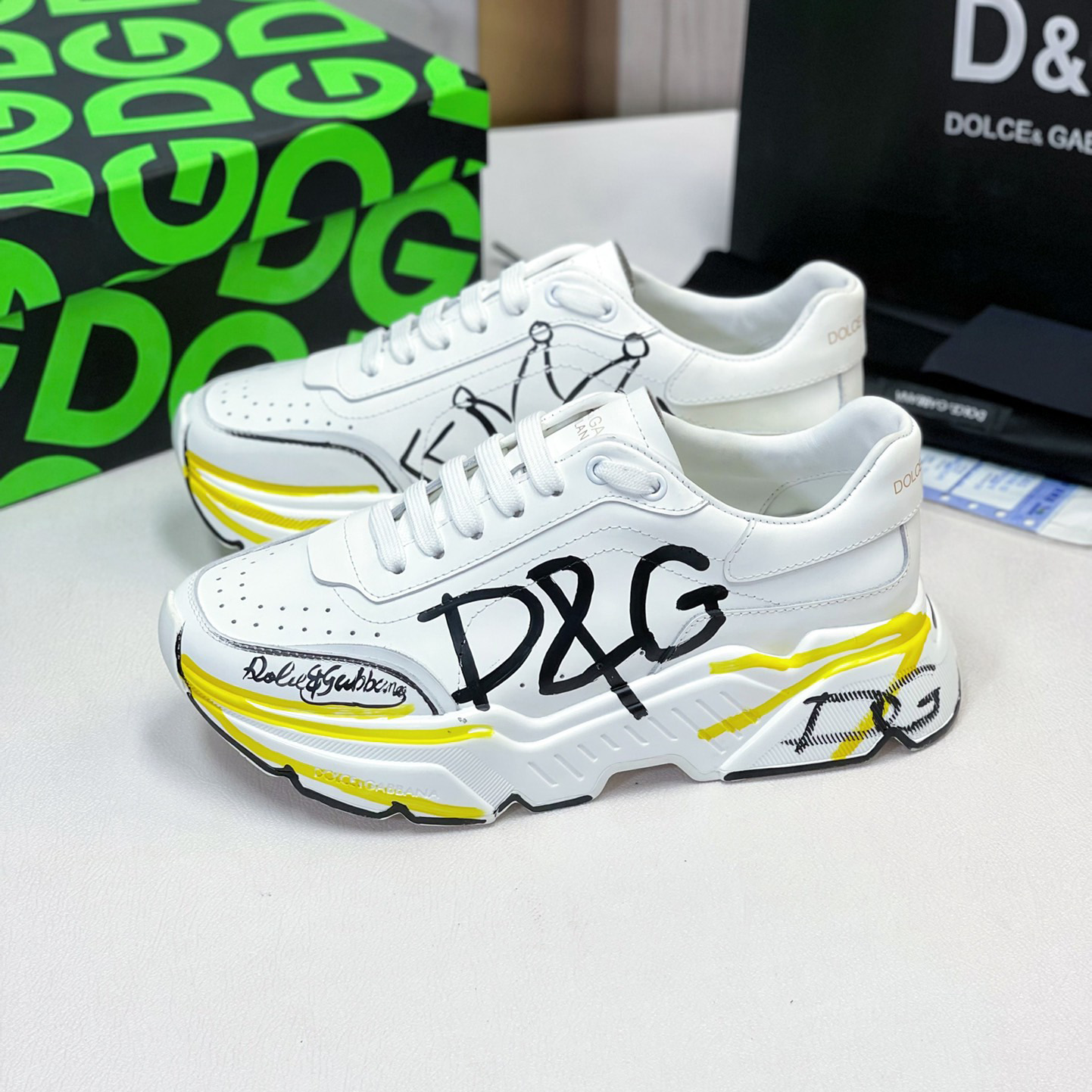 Dolce & Gabbana Calfskin Nappa Daymaster Sneakers - PerfectKickZ