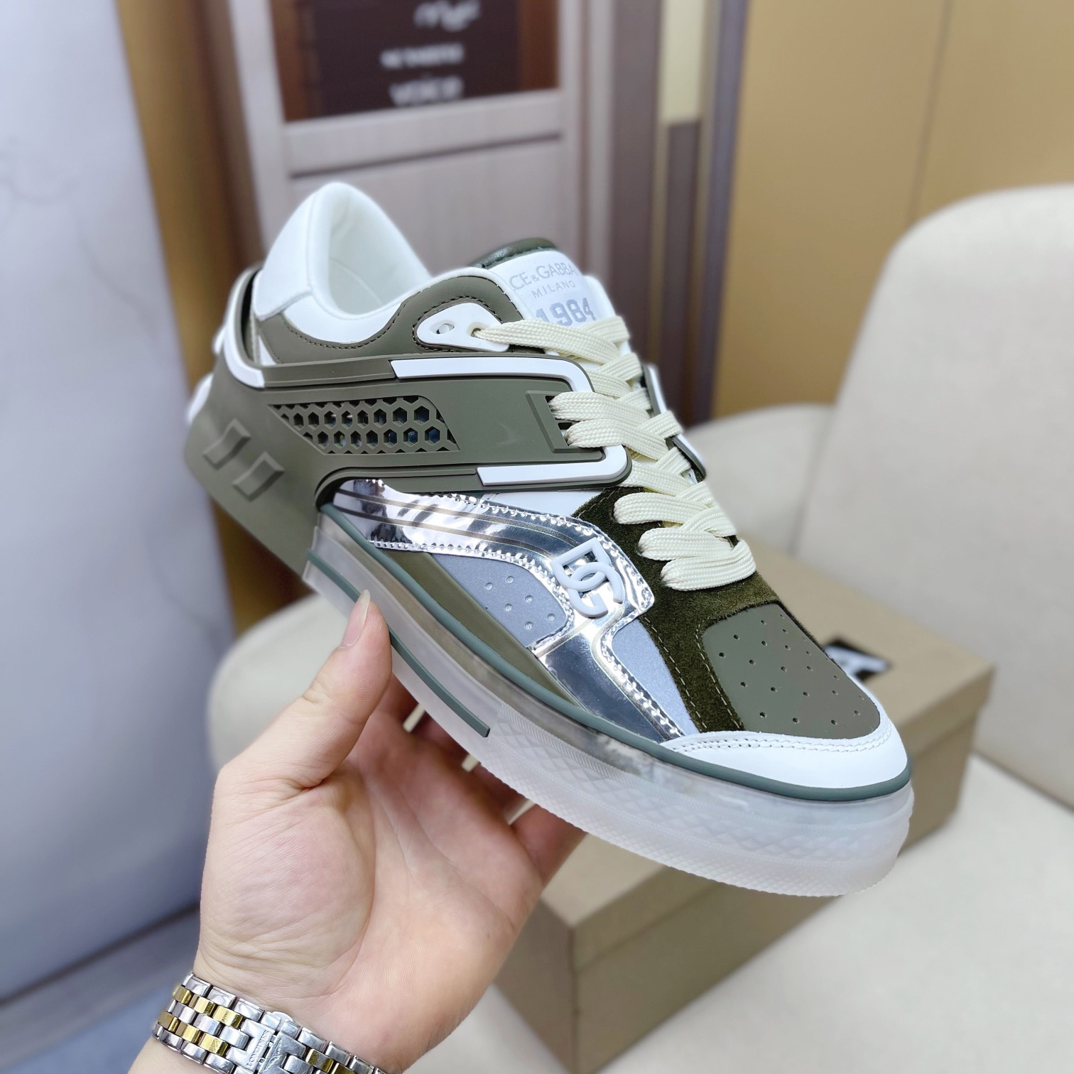 Dolce & Gabbana Calfskin Custom 2.Zero Sneakers - PerfectKickZ