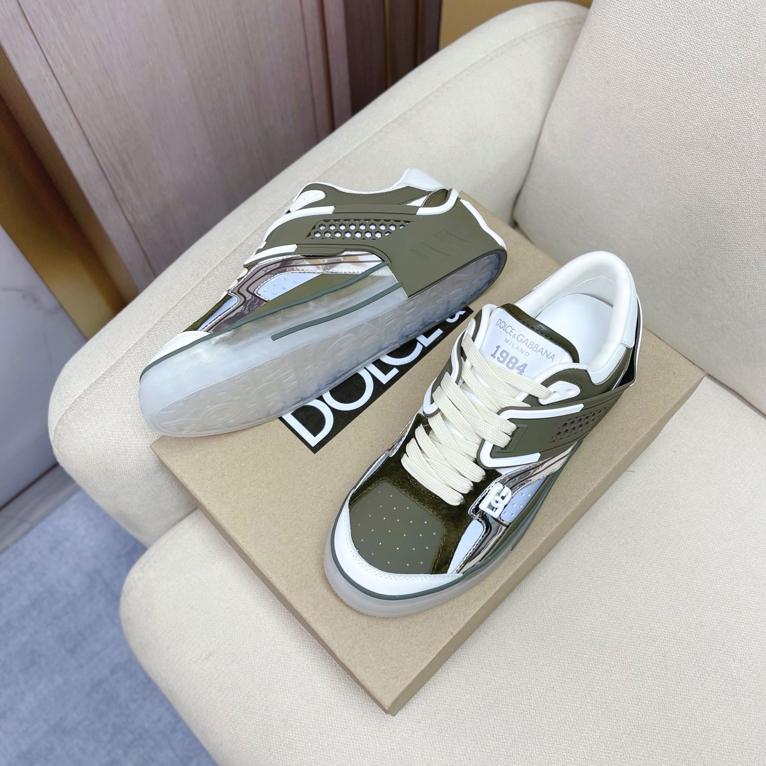 Dolce & Gabbana Calfskin Custom 2.Zero Sneakers - PerfectKickZ