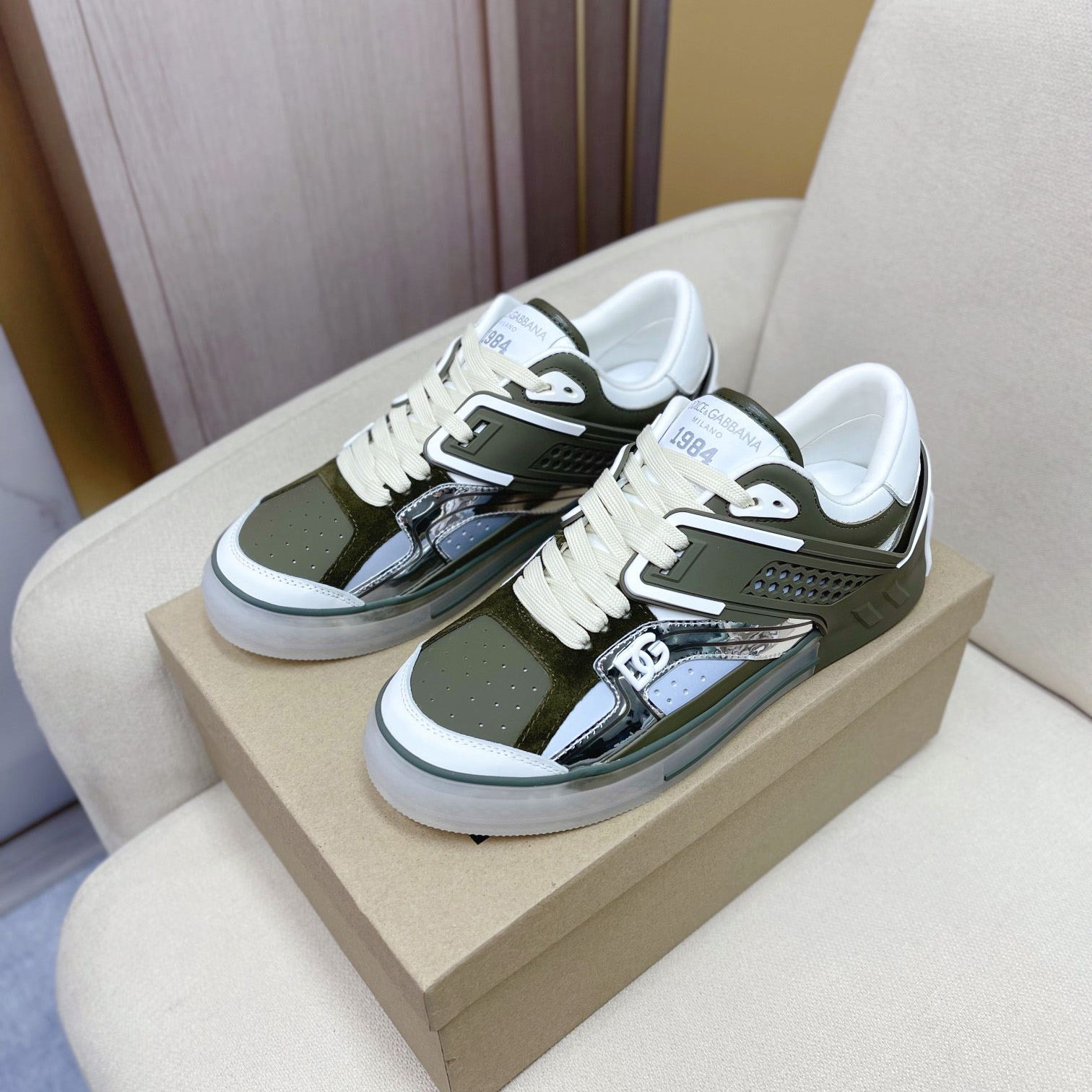 Dolce & Gabbana Calfskin Custom 2.Zero Sneakers - PerfectKickZ